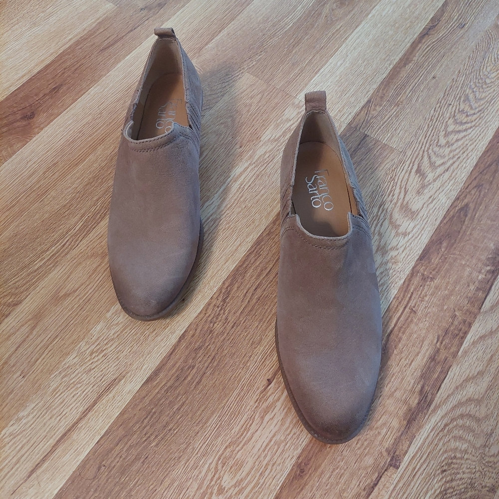Franco Sarto Leather Ankle Bootie Size 6.5